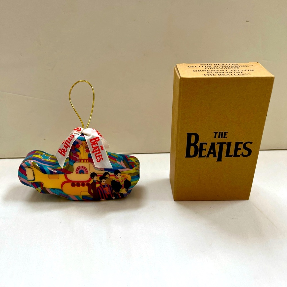 The Beatles Yellow Submarine Hanging Multi Colored Ornament With Original Box